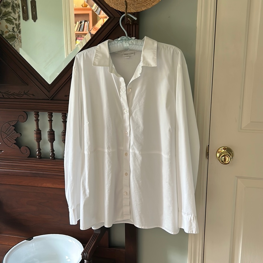 J. Jill Basic White Blouse XL